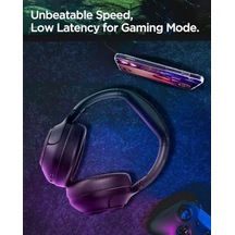 Audio Kulak Üstü P10 Bluetooth Kablosuz Kulaklık - Anc Pro Aktif Gürültü Engelleme + Enc 5 Mikrofon - 40mm Titanyum Sürücü - 60 Saat Pil - İos & Eq App Şeffaf & Gaming Mod - Asd09691