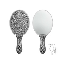 Gümüş Karanfi Motifli El Aynası - Colorname: Gümüş / Varyantbarcode: Kr11004965 / Colorpicture: Https://www.gumush.com/img/products/t8639 Td 1.jpg