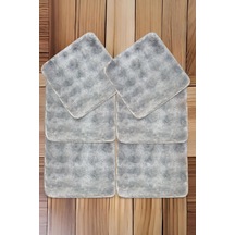 Bubble Kaymaz Sandalye Minderi 6'li 40x40 Gri Diğer
