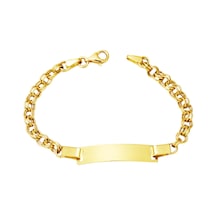 Bilezikci Halkalı 14 Ayar Altın Çocuk Bilekliği Sarı Altın