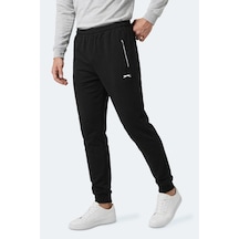 Slazenger Fernon Erkek Cepli Siyah Eşofman Altı