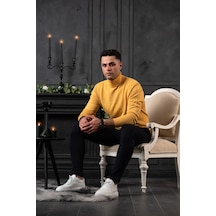 Nehir By Ahmet Ülker Regular Fit Balıkçı Yaka Pamuklu Erkek Triko Kazak 001