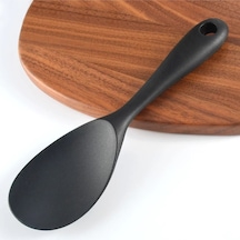 Morponi Silikon Tamamı Silikon Pilav Kaşığı Siyah 20 Cm