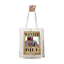 Art Hediye Wanted Bill Anime İki Tarafı Kalıcı Baskılı Yıkanabilir Çanta Çok Renkli
