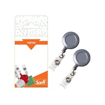 Sarff Yuvarlak Kancalı Gri Eko Yoyo Blister - 2adet