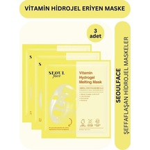 Dermal Seoulface Vitamin Hydrojel Şeffaflaşan Eriyen Maske 34g 3 Adet
