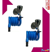 Plasyay Spiral Wc Hortum Matik 2 Adet Mavi
