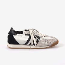 Back70 Kadın Bağcıklı Süet Spor & Sneaker Ayakkabı A26 Beyaz