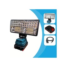 Xuweiwei Makita Pillerine Uygun 10 16 Cm Pilsiz Kablosuz Led Çalışma Lambası Çift Usb Hızlı Şarj Açık Hava Kamp Araba Tamiri Işık