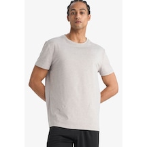 Defacto 26y801003365 Açık Gri Erkek T-shirt F7588ax/gr100 Açık Gri