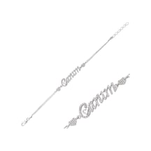 Gümüş Canım Yazılı Bayan Bileklik - Seçenek: Br0460143