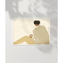 Çerçevesiz Poster Çizgilerle Sessizlik