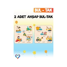 Eğitici 2 Adet Bul-tak Oyuncak Taşıtlar Ve İş Makineleri