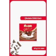 Ülker Bol Sütlü Kare Çikolata 6 x 60 G
