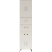 Arges Dolap Tek Raflı 3 Çekmeceli 4 Kapaklı 60x30x243 Aytaşı-... Aytaşı