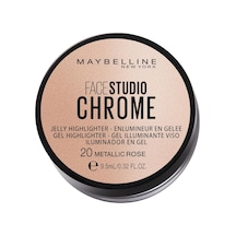Maybelline New York Face Studio Chrome Jel Aydınlatıcı No:20 Metallic Rose