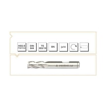 Mte Hsse Dın 844/bn Parmak Freze 14mm Kısa