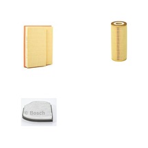 Bosch Filtre Bakım Seti Mercedes C220 W202 1993-1994 Benzinli Hava + Yağ F. + Polen Filtre Bosch