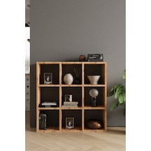 Classy 107oya 9 Raflı Kare Kitaplık Atlantik Çam