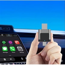 Kablosuz Carplay Ve Android Auto Adaptörü Mini Ergonomik 2in1