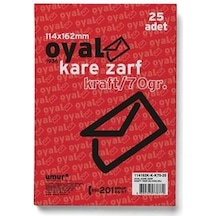 OYAL KRAFT KARE ZARF 114X162 70GR 25 LI