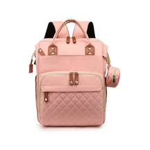 Yy-r Anne Çantası Büyük Kapasiteli Taşınabilir Bebek Çantası Su Geçirmez Emzik Çantası Hafif Omuz Dışarı Çıkma-pembe Pembe