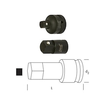Osaka Havalı Adaptör 1/2"- 3/8"