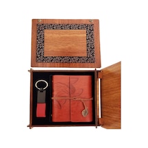 Ahşap Kutulu Kahve Deri Defter Ve Anahtarlık Set Arbltgs8j8hwr5nrtwn