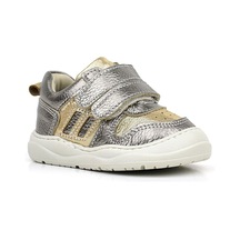 Rakerplus Schaggy Hakiki Deri Gold Bebek Spor Ayakkabı Altın