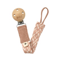 Bibs Paci Braid Emzik Askısı - Blush / Ivory Çok Renkli