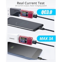 Jms Fonken Manyetik Mikro Usb Kablosu Mıknatıs Usb Tip C Şarj Telefon Kablosu 3a Mobil Hızl Şarj Kablosu İos Uyumlu Kablo 54150087