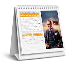 2026 Yeni Atatürk Masa Takvimi-16x15 Cm