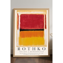 Rothko Doğal Ahşap Çerçeveli Poster, Dekoratif Sanatsal Duvar Tablosu