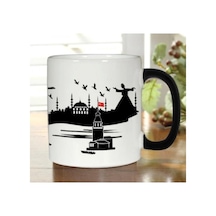 Istanbul Siluetli Sihirli Kupa Bardak