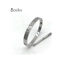 Snapbuy Lüks Paslanmaz Çelik Aşk Bileklik - Cartierred Çift Hediye Chına 50-52mmaçık Sarı Altın Renk Açık Sarı Altın Renk