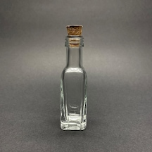 20 Ml Köşeli Cam Şişe, Mantar Tıpalı, 20 Cc Mantarlı Cam Şişe X 10 Adet Diğer