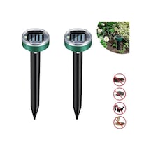 2 Adet Solar Güneş Enerjili Akrep,köstebek,yılan Fare Kovucu 750-1000 M2 Etkili Yuvarlak