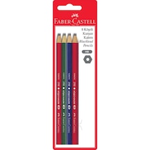 Faber-Castell Köşeli 8'li Kurşun Kalem,HB Uç, Ergonomik Tasarım, Dayanıklı ve Silgili