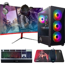 Turbox TX90 Mega i5-3470 16 GB 1 TB + 256 GB SSD 4 GB RX 550 23.8" Curved Masaüstü Oyuncu Bilgisayarı