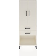 Arges Dolap Tek Raflı 2 Çekmeceli Tek Askılı 60x30x163 Aytaşı... Aytaşı