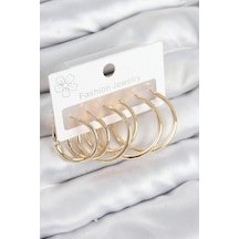 Mey İthalat Pirinç Halka Model Gold Renk Kadın Set Küpe - Özel Seri Meyeb688a1b5db0aa200c580c99ed altın