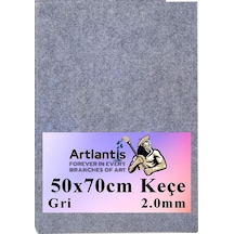 Gri Keçe 50x70 Cm 2.0 Mm 1 Adet Renkli Hobi Keçesi Elişi Keçesi Anasınıfı Kreş Okul Öncesi