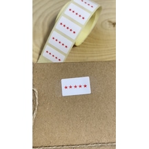 Beş Yıldız Yapışkanlı Etiket 20x15mm 200 Adet