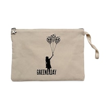 Green Day Girl Krem Clutch Astarlı Cüzdan / El Çantası Krem