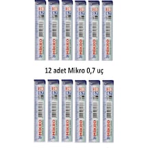 Mikro Kalem Ucu 0.7 2B Dereceli Cetvelli - 12'li Paket