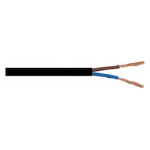 100 Metre 2 X 1.5 Mm Cca Ttr Siyah Elektrik Kablosu