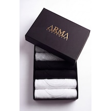 Arma Yıldız Erkek Premium %100 Pamuk Renkli Atlet 6'lı Özel Hediye Kutulu Damat Bohçası Çeyiz Seti 2be 2si 2gri