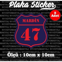 47 Mardin İl Şehir Plaka Sticker Futbol Spor Kulüb