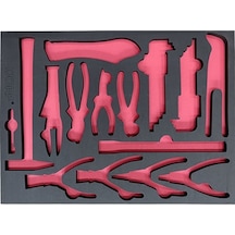 Dorf Takım Arabası Içi Boş Eva Organizer Penseler Için 14 Adet Bölmeli 55,5cm X 41 Cm