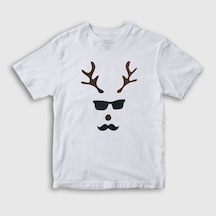Presmono Unisex Çocuk Male Deer Yılbaşı T-Shirt